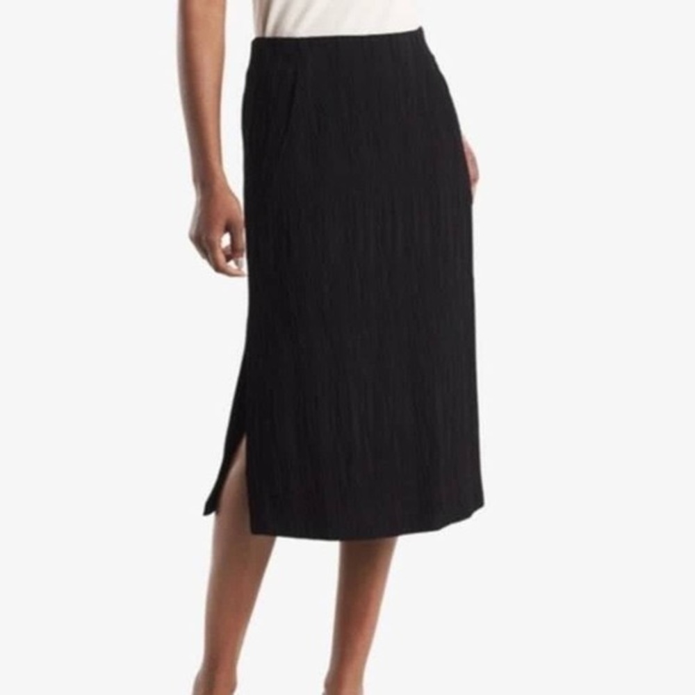 ❌SOLD❌ Aritzia Wilfred Black Celesse Midi Skirt - Picture 1 of 8